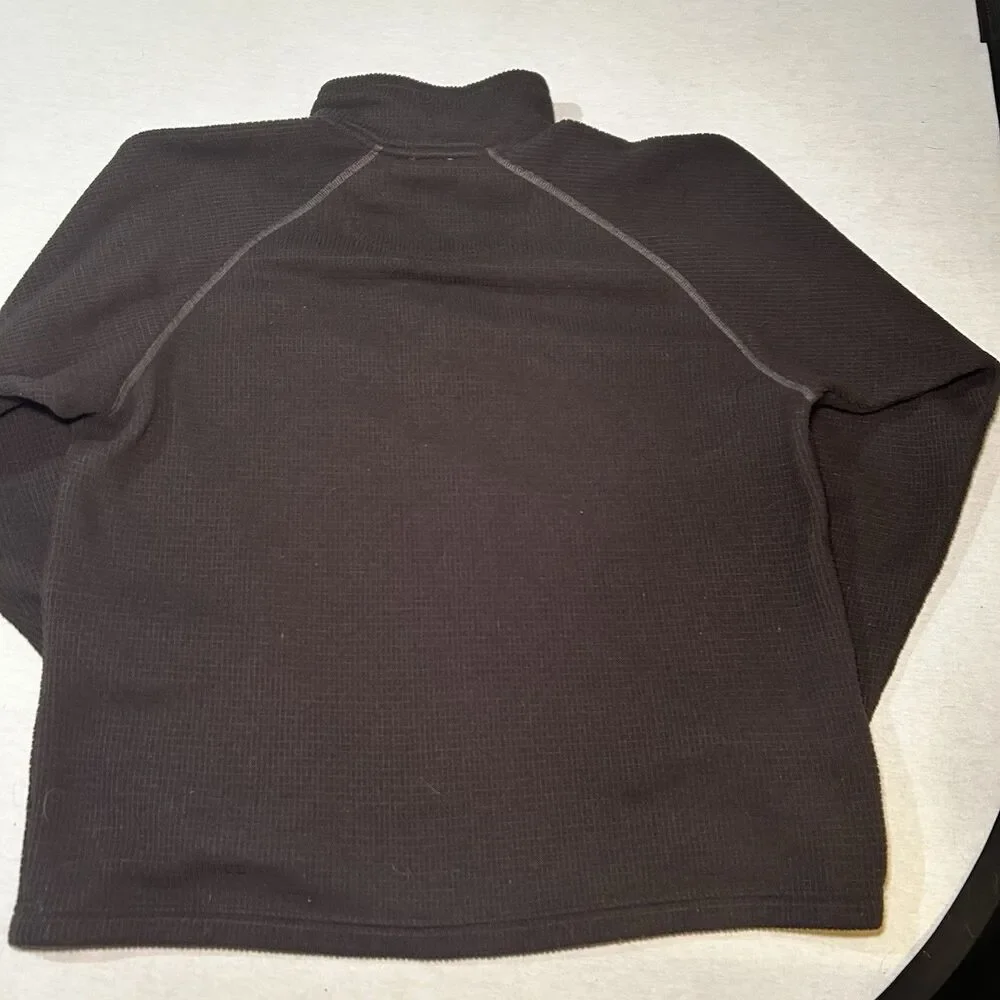 The North Face A5 Series men's black grid fleece pullover size M with a 1/2 zip